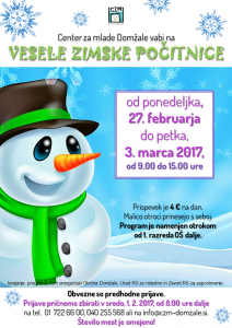 Vesele zimske počitnice