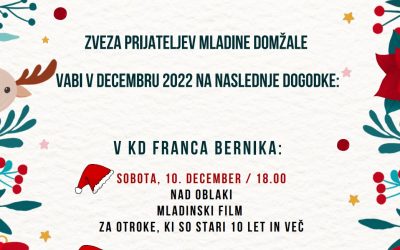 POVABILO ZPM Domžale na dogodke v mesecu decembru 2022.