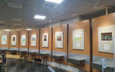 Dober tek, knjižni junaki! – razstava učenk in učencev naše šole v Knjižnici Domžale